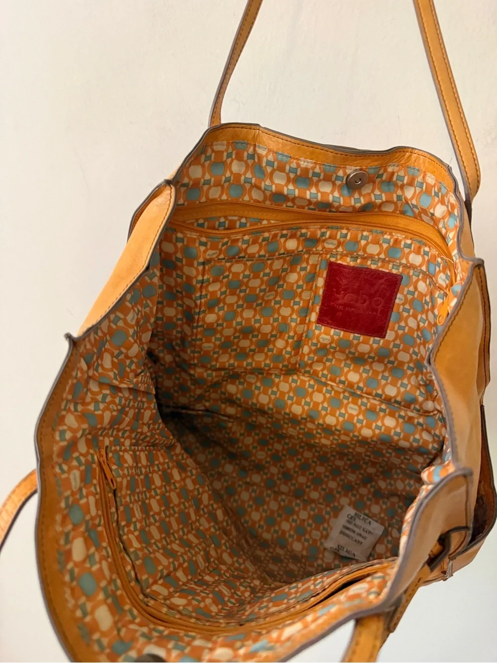 HOBO Cognac Leather Tote Bag